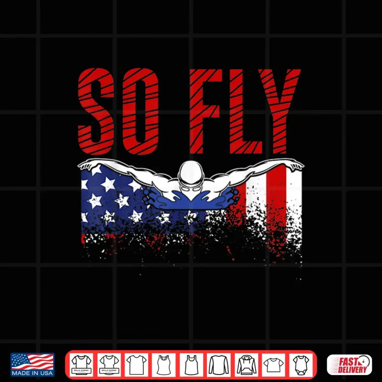 Design So Fly USA Team Sports Swimming Athlete US Aquatic Shirt