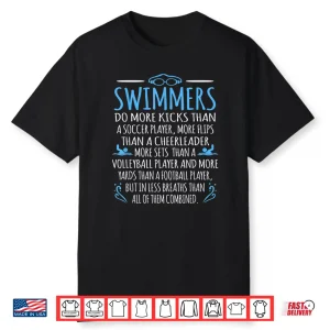Swimmers Facts Swimming Swim Coach Professional Humor Shirt