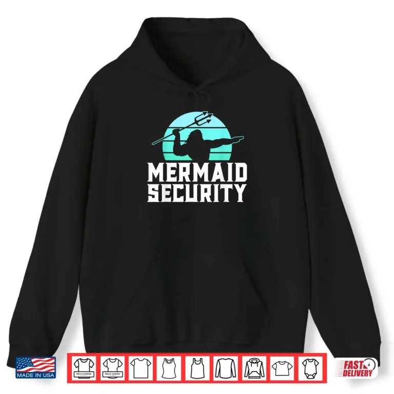 Hoodie Trident Security Mermaid Dad Swimmer Identity Professional Shirt