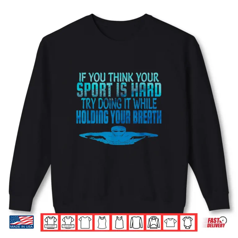Sweatshirt Professional Practice Swimming Swimmer Sport Humor Shirt