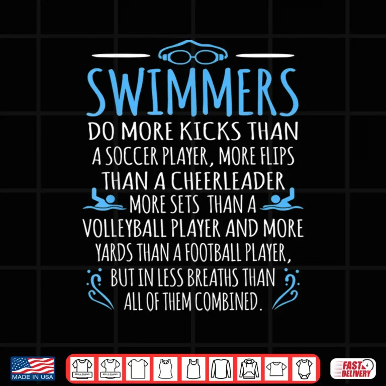 Design Swimmers Facts Swimming Swim Coach Professional Humor Shirt