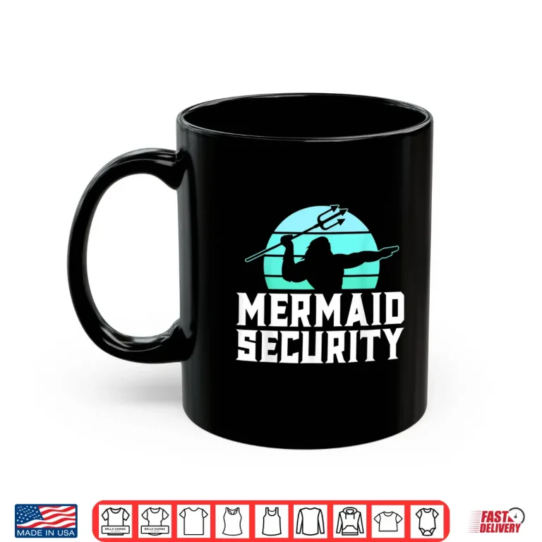 Mug Trident Security Mermaid Dad Swimmer Identity Professional Shirt