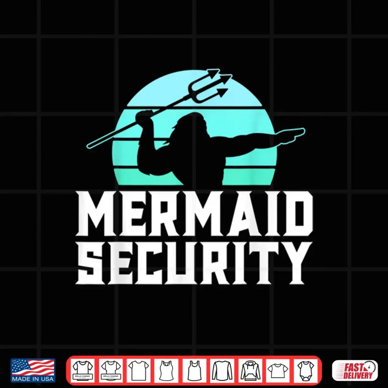 Design Trident Security Mermaid Dad Swimmer Identity Professional Shirt