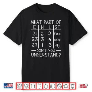 What Part Dont You Understand Swimming Swimmer Swim Team Shirt