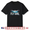 Butterfly Swimmer Fly Girl Swim Swimming Team Novelty Shirt