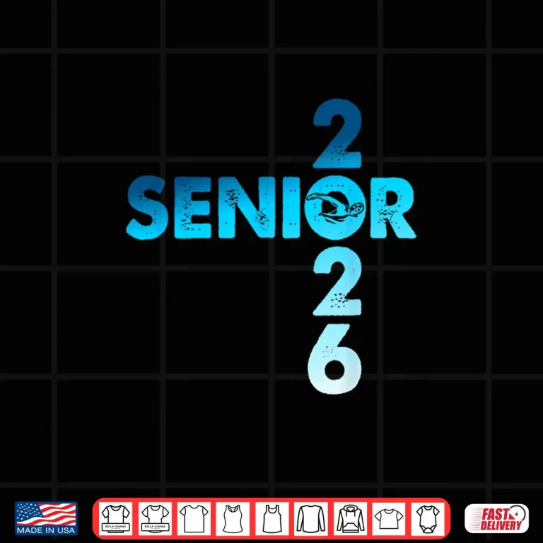 Design Class Of Twenty Twenty Six Swimming Senior Graduation Graphic Shirt