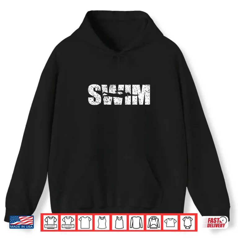 Hoodie Distressed Aesthetic Swimming Swimmer Professional Gift Shirt