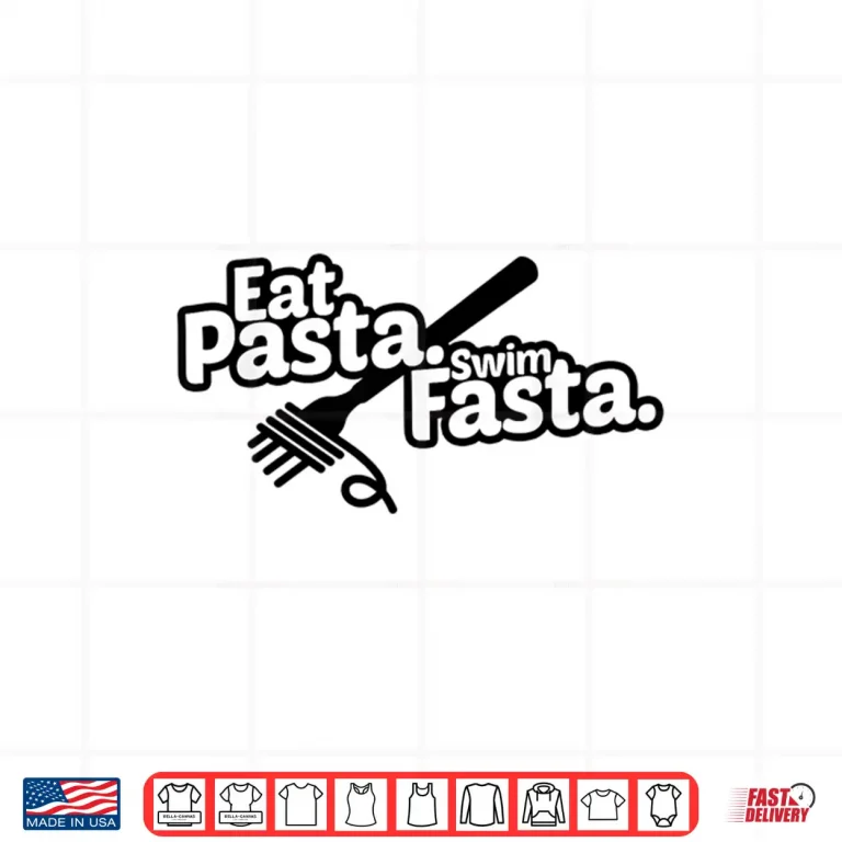 Design Eat Pasta Swim Fasta Swimming Swimmer Professional Humor Gift Shirt