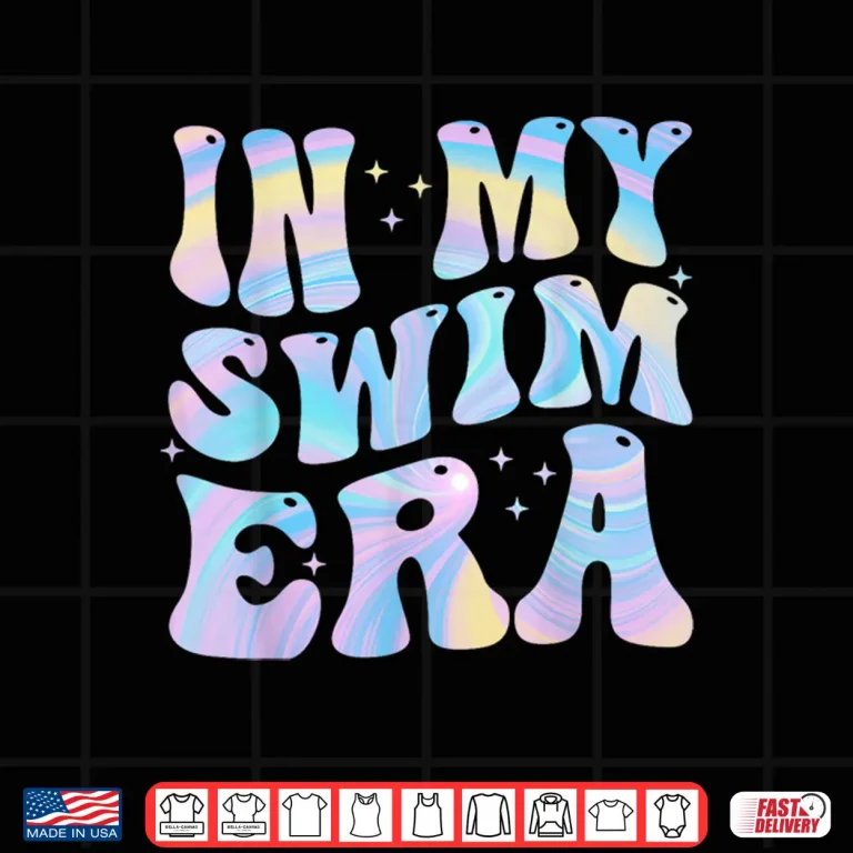 Design In My Era Professional Swimming Swimmers Retro Vintage Shirt