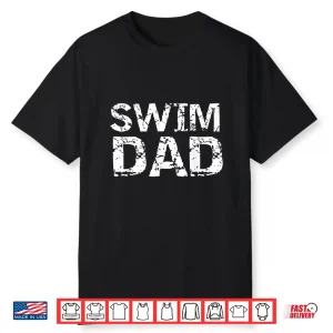 Parent Identity From Kid Swimming Swimmer Swim Dad Vintage Shirt