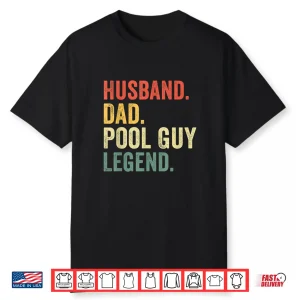 Parent Identity Legend Swimming Husband Dad Professional Vintage Shirt