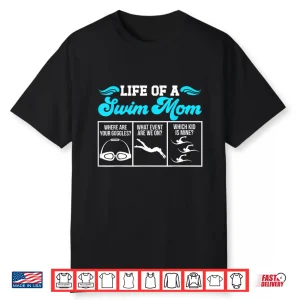 Parent Identity Swim Mom Swimmer Mother Swimming Mama Shirt
