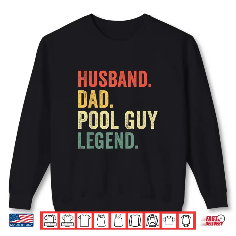 Sweatshirt Parent Identity Legend Swimming Husband Dad Professional Vintage Shirt