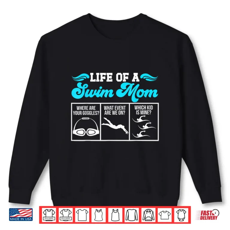 Sweatshirt Parent Identity Swim Mom Swimmer Mother Swimming Mama Shirt