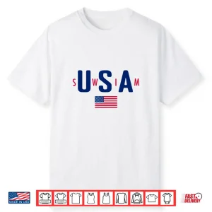 Professional Aesthetic Swimming Modern Minimalist Graphic Apparel Shirt