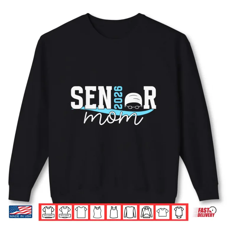 Sweatshirt Parent Identity Twenty Twenty Six Swim Senior Mom Swimming Shirt