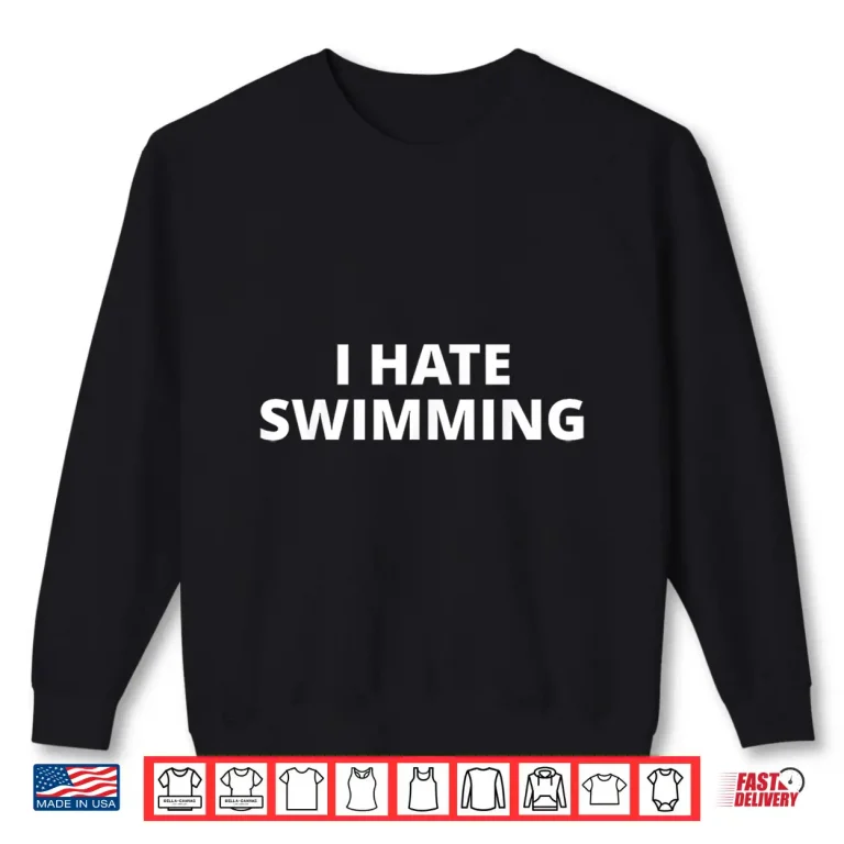 Sweatshirt Professional Minimalist Swimming Modern Statement Graphic Apparel Shirt