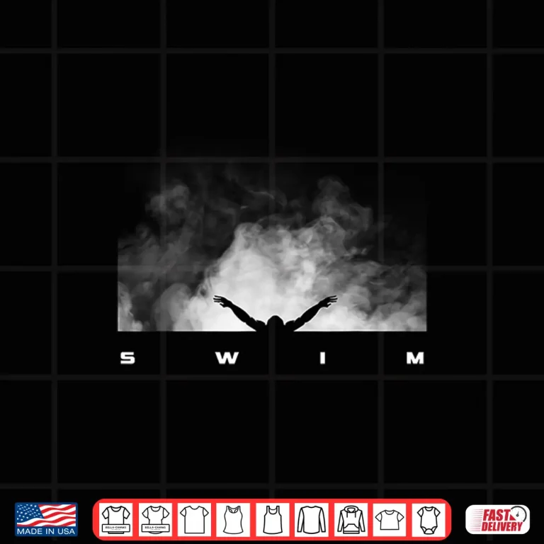 Design Professional Athletic Swim Swimmer Modern Graphic Apparel Shirt