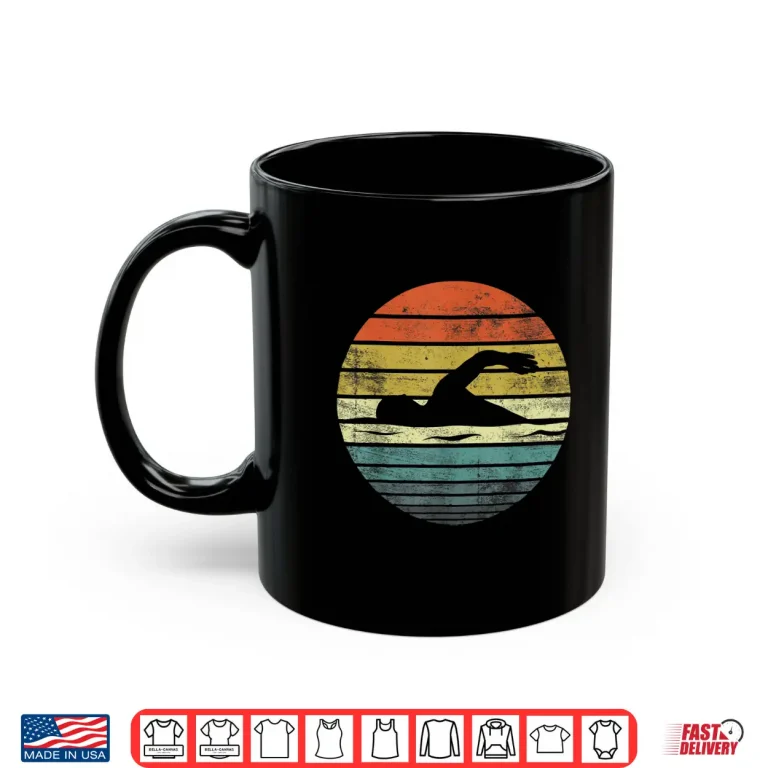 Mug Professional Retro Sunset Swimmer Swim Coach Swimming Vintage Shirt