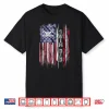 Proud Parent Silhouette Usa Flag Swimming Dad Retro Vintage Shirt