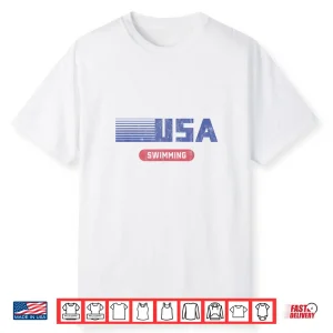 Retro Usa Twenty Twenty Team American Swimming Vintage Shirt