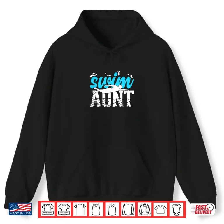 Hoodie Relative Identity Swim Aunt Swimming Swimmer Auntie Shirt