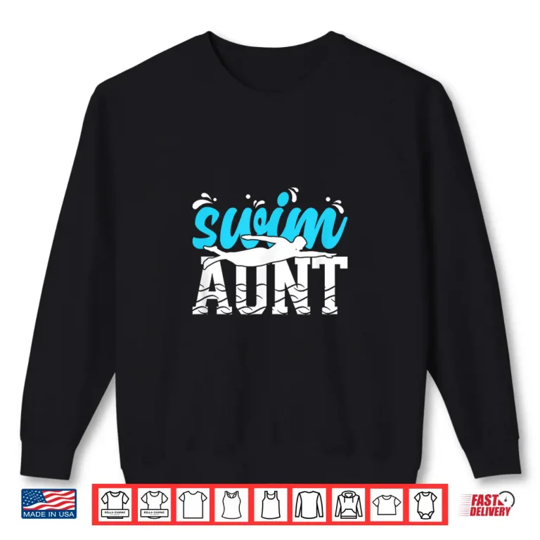 Sweatshirt Relative Identity Swim Aunt Swimming Swimmer Auntie Shirt