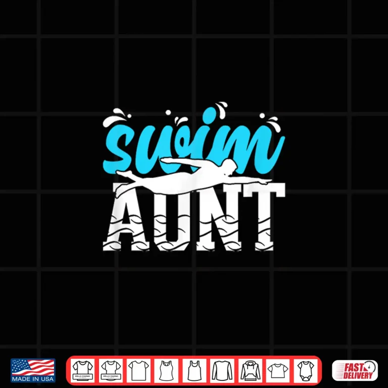 Design Relative Identity Swim Aunt Swimming Swimmer Auntie Shirt
