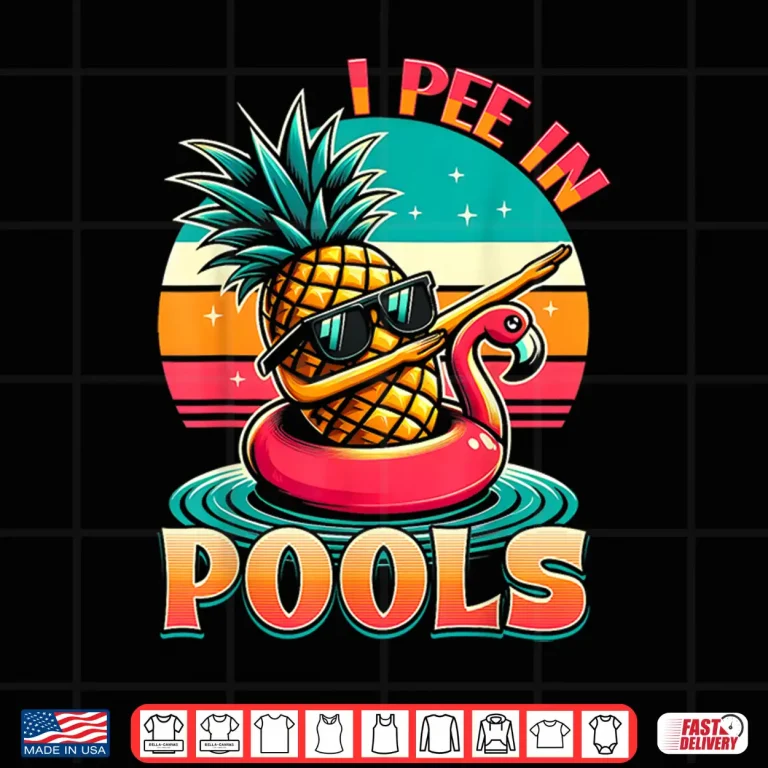 Design Summer Pool Party I Pee In Pools Swimming Humor Joke Shirt