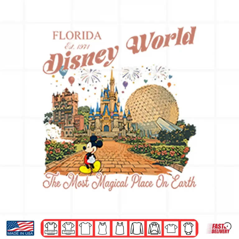 Design Florida Disney World Est 1971 The Most Magical Place On Earth Shirt