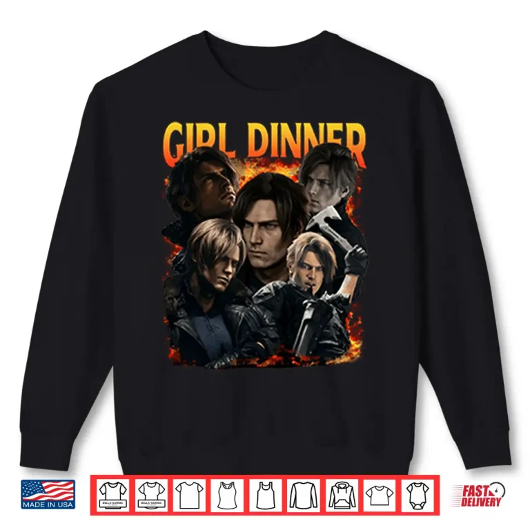 Sweatshirt Leon Kennedy Girl Dinner Shirt