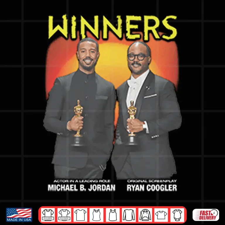 Design Sinners Winners Michael B Jordan And Ryan Coogler Oscars Shirt