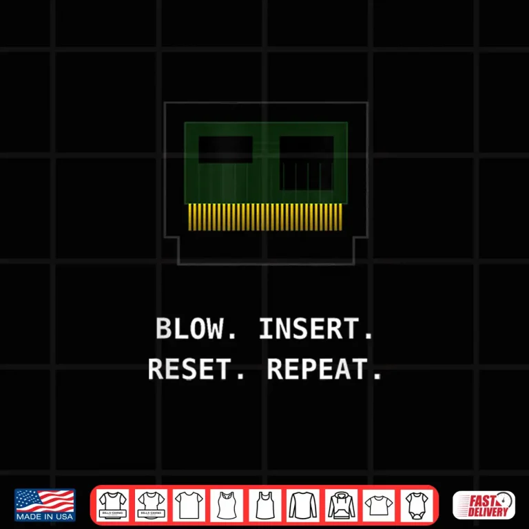 Design 8 Bit Retro Video Game Cartridge Technical Blueprint Shirt
