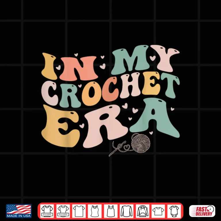 Design In My Era Professional Crochet Funny Crocheting Humor Shirt