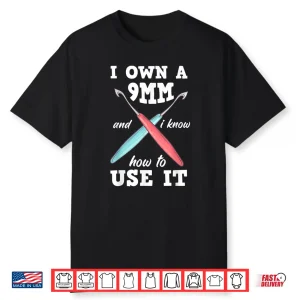 Professional Athletic Crocheting Crochet Modern Graphic Apparel Shirt