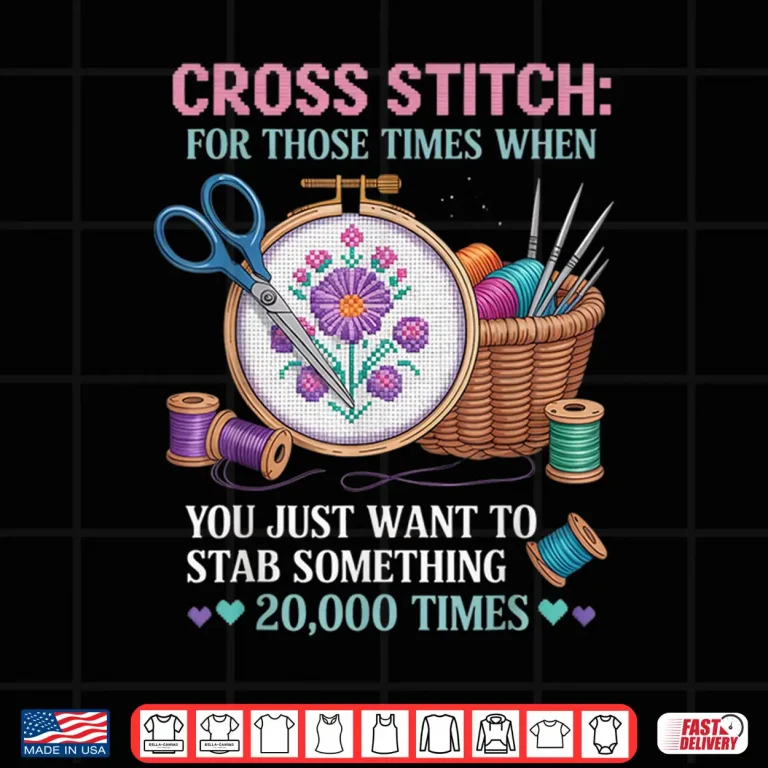 Design Stitcher Quilts Professional Crocheting Cross Stitch Humor Shirt