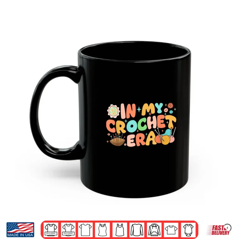 Mug In My Era Professional Crocheting Yarn Crochet Lovers Humor Shirt