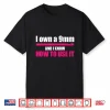Nine Millimeter Hook Designs Crochet Professional Quilter Humor Shirt