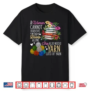 Reading Books Professional Crocheter Crocheting Modern Graphic Apparel Shirt