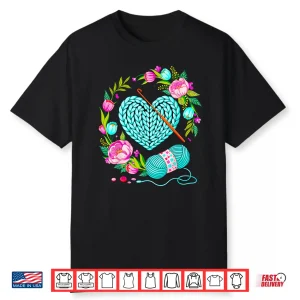 Yarn Heart Love Crochet Crocheting Crocheter Professional Graphic Shirt