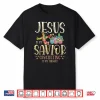 Jesus Is My Savior Crocheting Is My Therapy Crocheter Faith Shirt