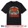 Professional Aesthetic I Turn Yarn Into Cool Things Modern Graphic Shirt