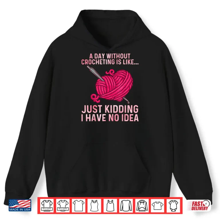 Hoodie Professional Art Crocheter Crochet Lovers Modern Graphic Apparel Shirt