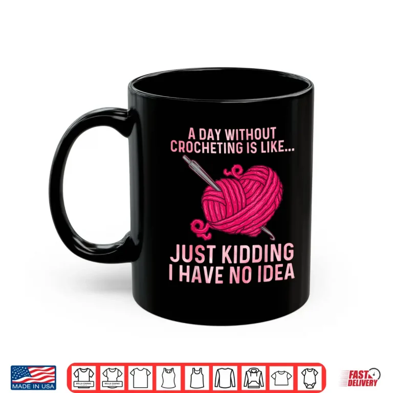 Mug Professional Art Crocheter Crochet Lovers Modern Graphic Apparel Shirt