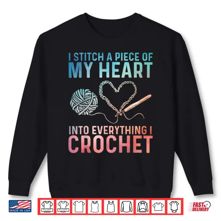 Sweatshirt Professional Design Crocheting Crochet Lover Modern Humor Funny Shirt