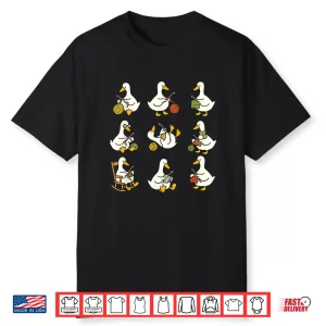 Cute Goose Design Yarn Lover Animal Crochet Craft Professional Shirt