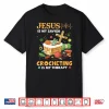 Jesus Is My Savior Crocheting Is My Therapy Professional Faith Shirt