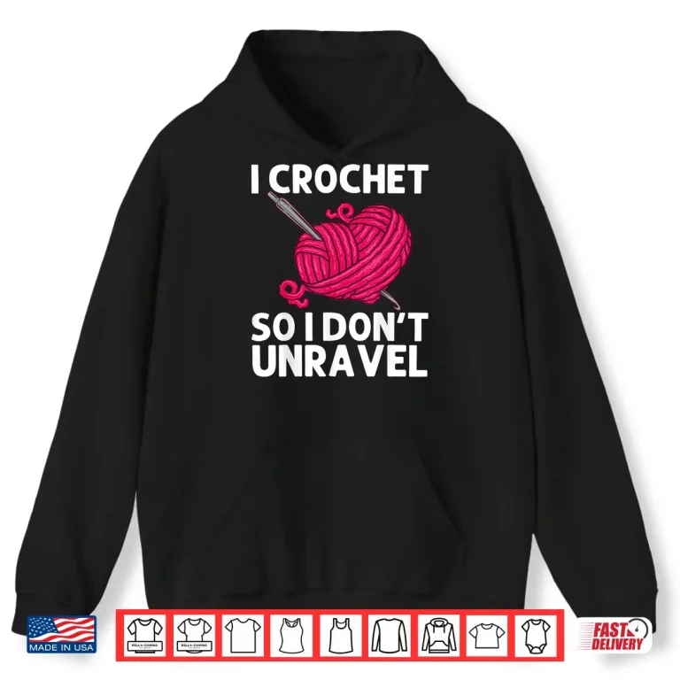 Hoodie Professional Art Crocheter Crochet Crocheting Modern Graphic Shirt