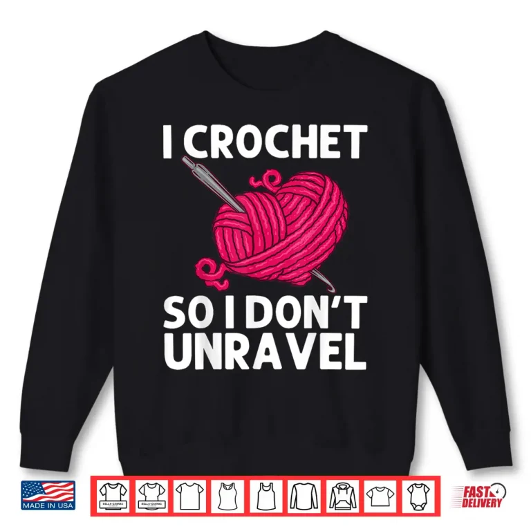 Sweatshirt Professional Art Crocheter Crochet Crocheting Modern Graphic Shirt