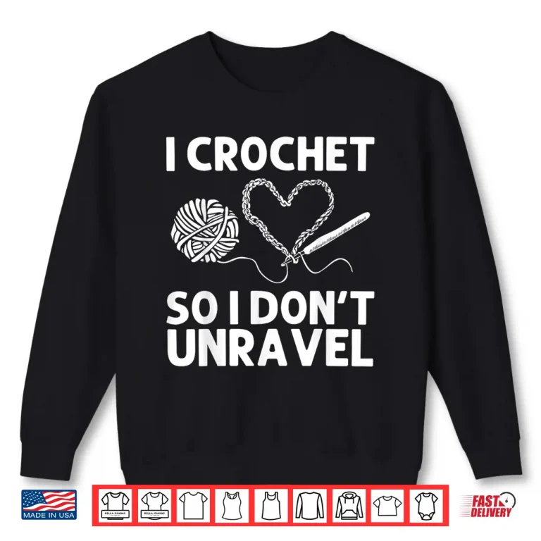 Sweatshirt Professional Art Crocheting Lovers Crocheter Modern Humor Funny Shirt